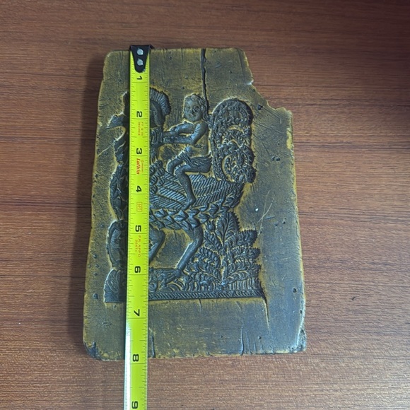 Vintage Carved  wax model wall art mcm handcrafted made in Austria - Picture 3 of 4